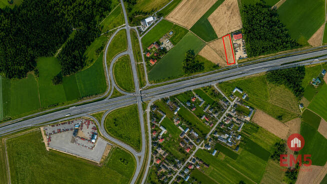 Działka usługowa Rzędziany gm. Tykocin,