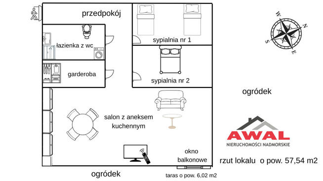 Mieszkanie Jastrzębia Góra gm. Władysławowo, Olgierda Borcharda