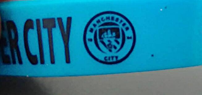 MANCHESTER CITY Opaska silikonowa Gadżet kibica Oryginalna