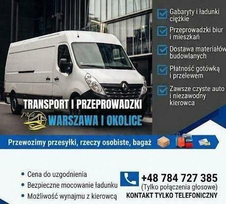 Przeprowadzki transport przewóz Tanio też WEEKENDY