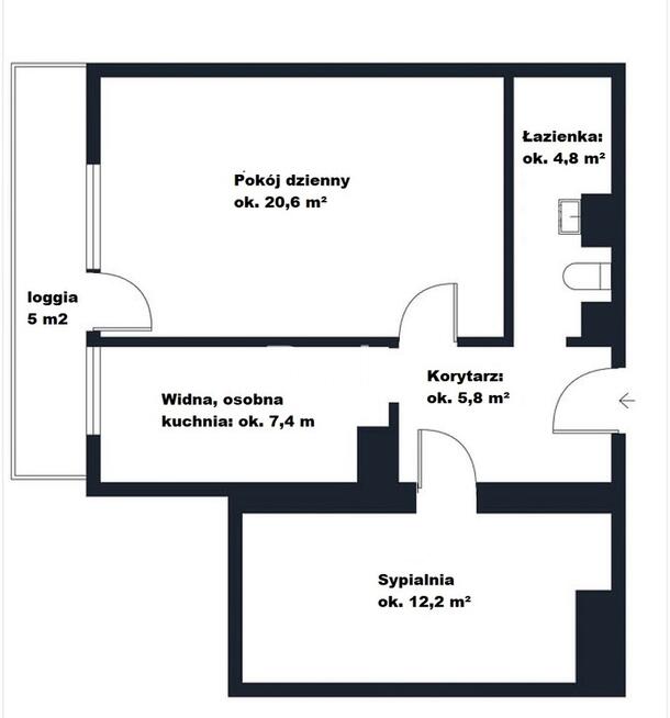 2 pokoje z potencjałem na 3 – 51 m² ul. Igańska