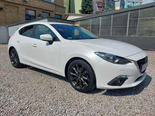 Mazda 3 SALON PL. pierwszy wł. BIAŁA PERŁA Ksenony Kamera Alu18
