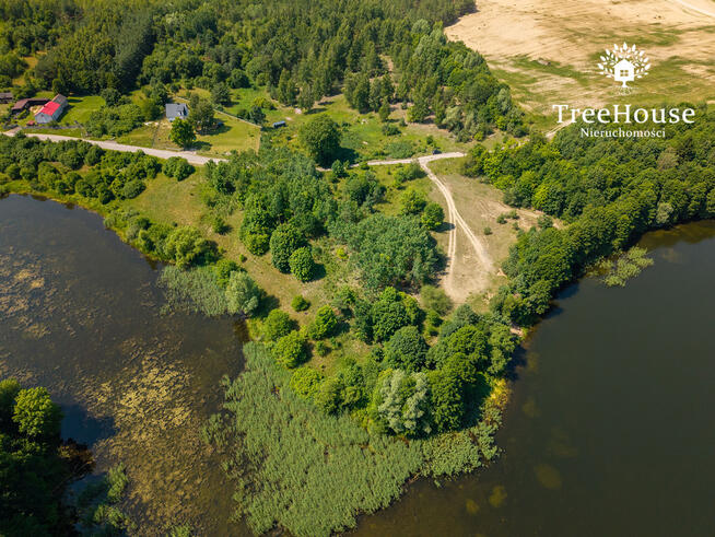 Działka inwestycyjna z linią brzegową - MPZP