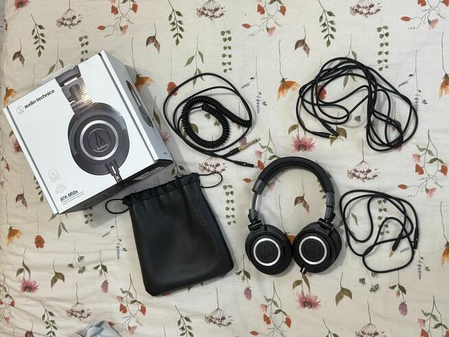 Słuchawki Audio-Technica ATH M50X z gwarancją i fakturą.