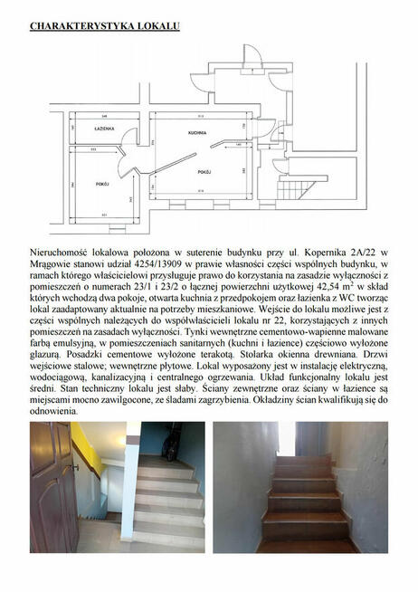 Syndyk sprzela lokal Mrągowo ul. Kopernika 2A/22