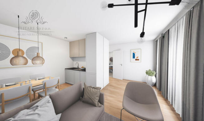 Apartament 1 pok. 29,33m2 ogrzewanie miejskie /obok Sky Tower