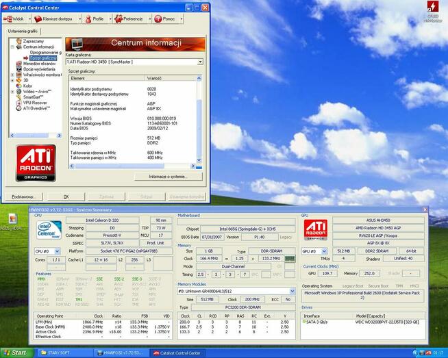 ASUS ATI Radeon HD3450 512MB 64bit DDR2 DSUB DVI HDMI AGPx8