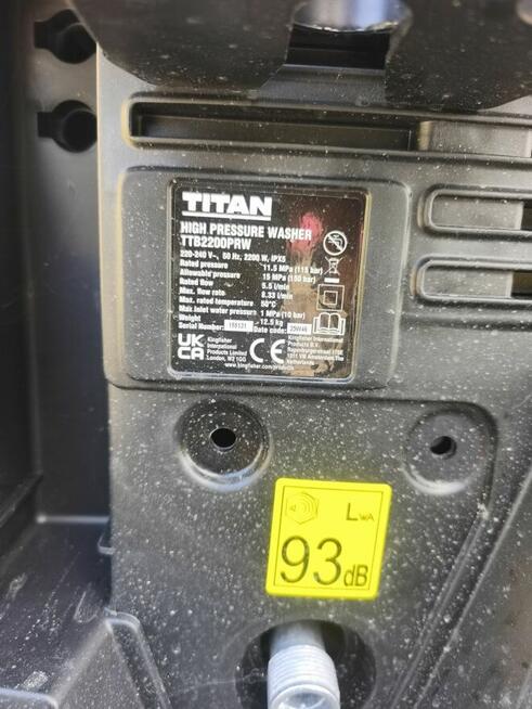 Myjka ciśnieniowa samo urządzenie bez akcesorii titan