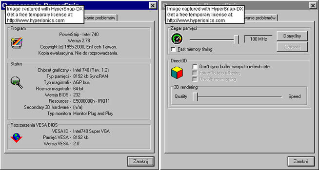 Intel i740 8MB 64bit SDRAM D-SUB AGPx2 3,3v retro gaming