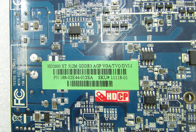 SAPPHIRE ATI Radeon HD2600 XT 512MB 128bit GDDR3 DSUB DVI TV