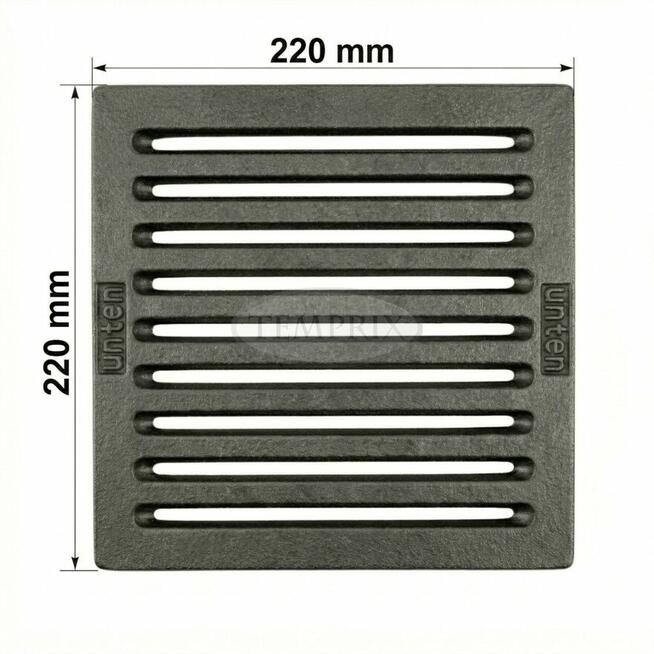 Ruszt żeliwny 22x22 do kominka Spartherm