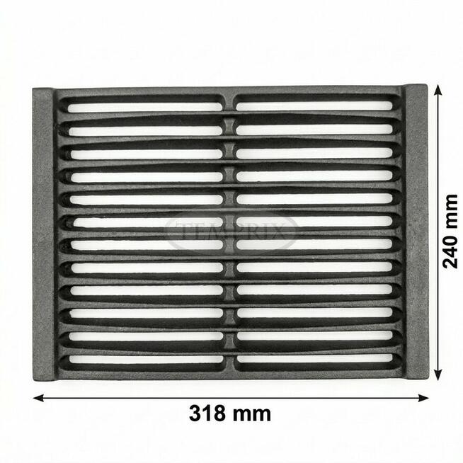 Ruszt 24x32 cm żeliwny do kominków produkcji Lechma PP190