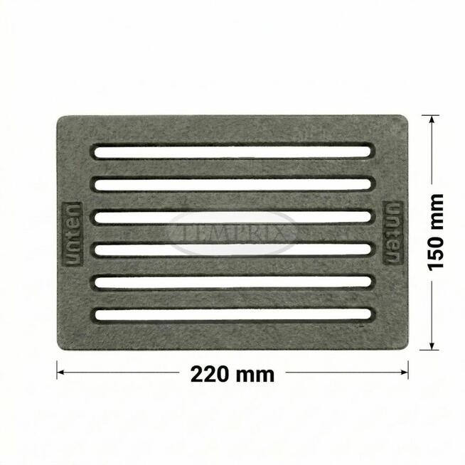 Ruszt żeliwny 22x15 do kominka Spartherm