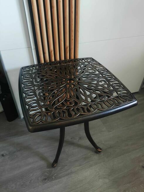 Stół Ogrodowy RelaxDays antyczny stolik nierdzewny na balkon
