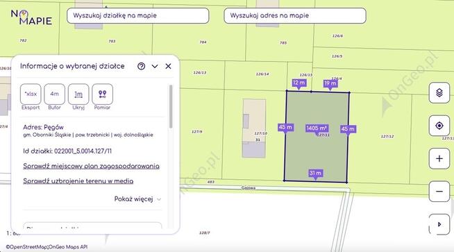 Pęgów | 2810 m² | Budowlana + siedliskowa