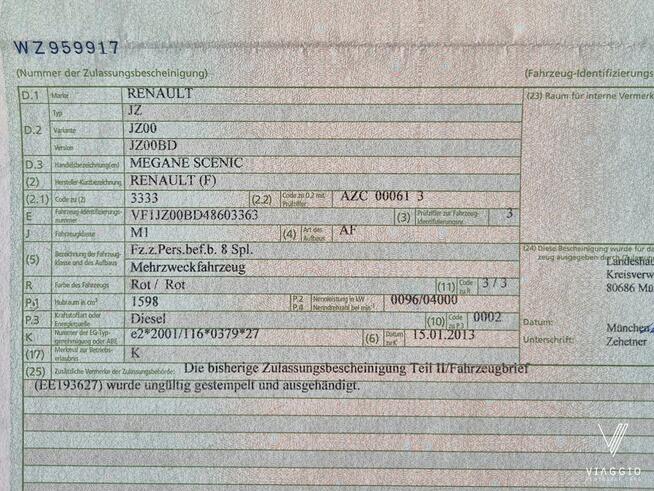 Grand Scenic 1.6 DCI 131km NAVI 7 foteli HAK serwis BEZWYPADEK 2013