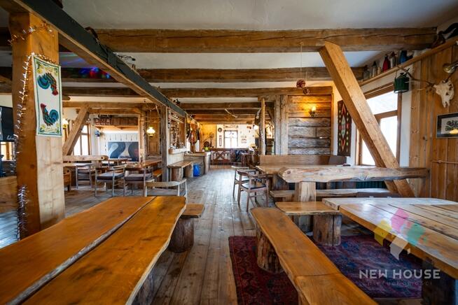 Zdory, dom z bala na działce 6471 m2, basen, sauna