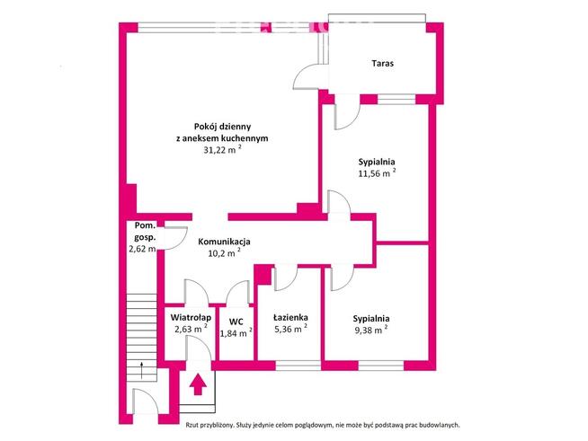 Apartament z ogródkiem i 3 miejscami parkingowymi