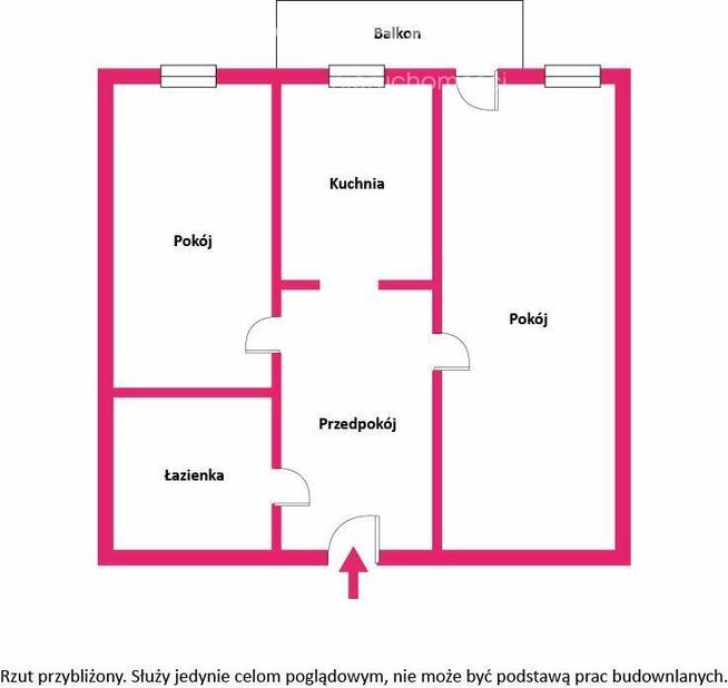 Słoneczne 2 pokoje z balkonem