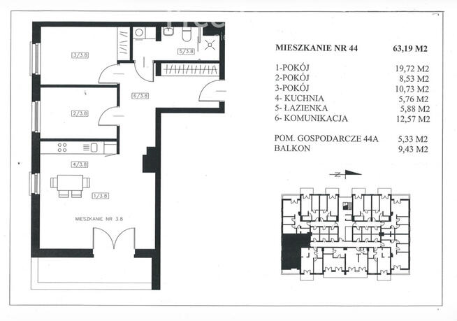 Apartament nad Niegocinem 44 | Wilkasy