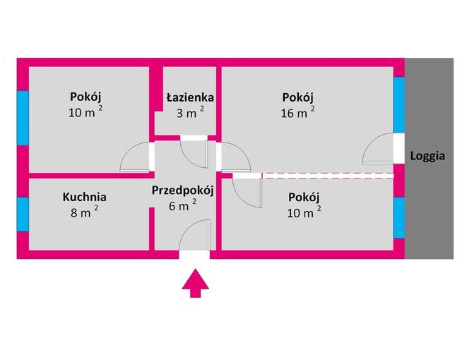 Mieszkanie 2 pokoje w Rzeszowie ul. Podwisłocze 4