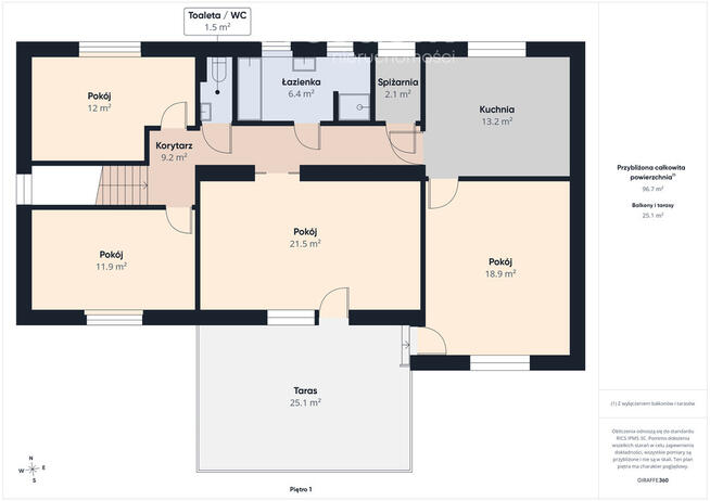 Inwestycyjne 180 m² Mieszkaj i wynajmuj w Centrum