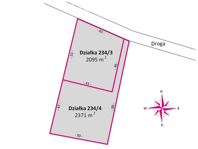 Działka 20,95 ar z WZ Łubno