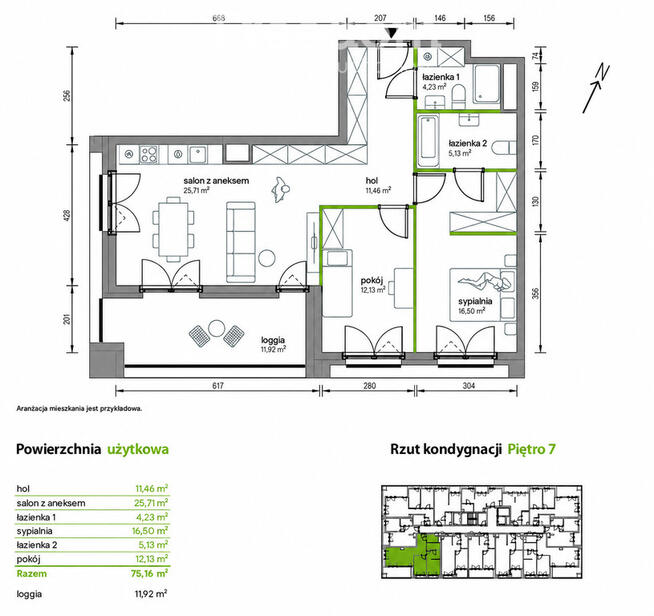 3 pokoje 75 m² | loggia | nowe | Praga-Płn.