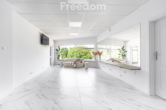 Stanowisko fryzjerskie w salonie beauty