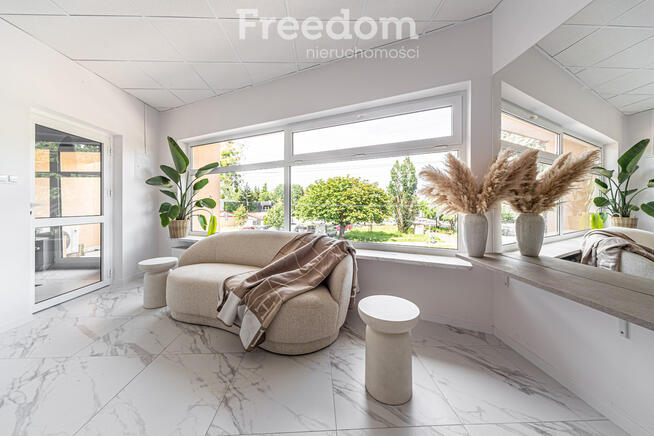 Stanowisko fryzjerskie w salonie beauty