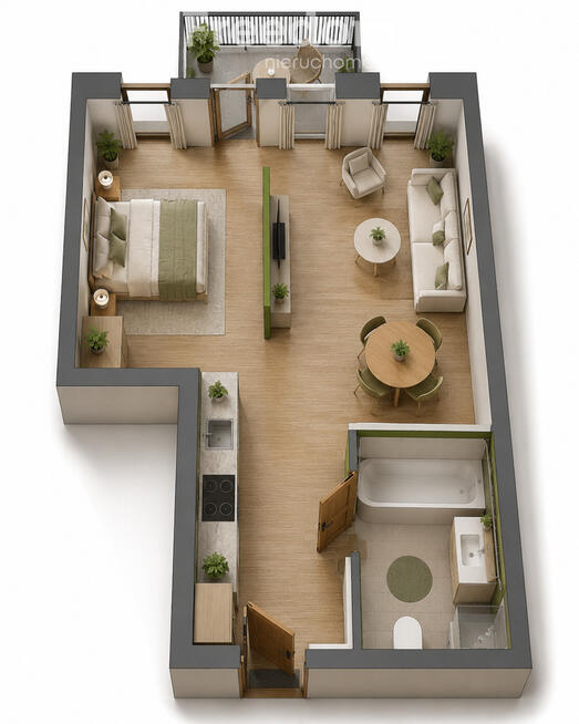 Nowa kawalerka 38 m² z balkonem | Praga-Płn.