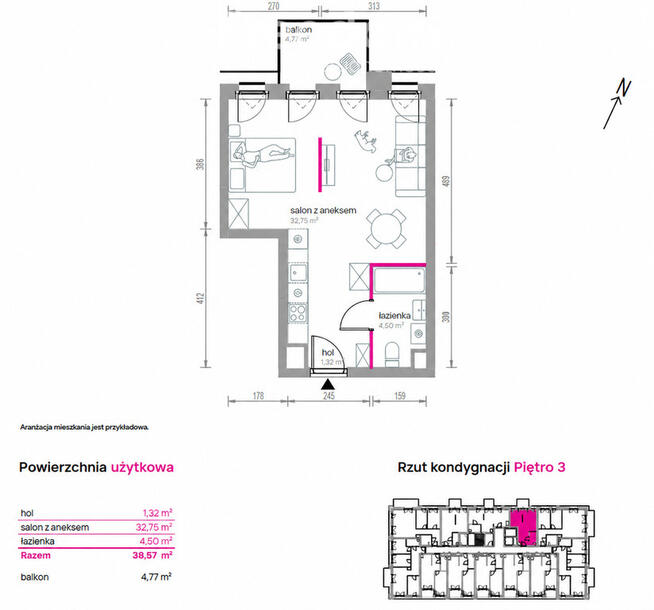 Nowa kawalerka 38 m² z balkonem | Praga-Płn.
