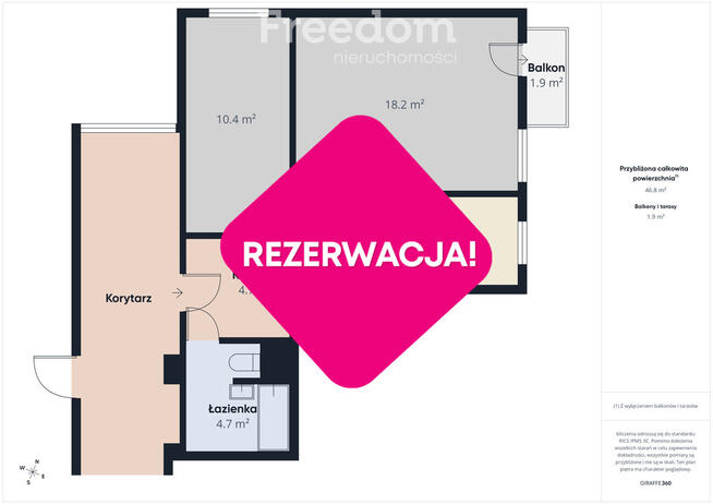 2 pokoje do remontu na północy Koszalina