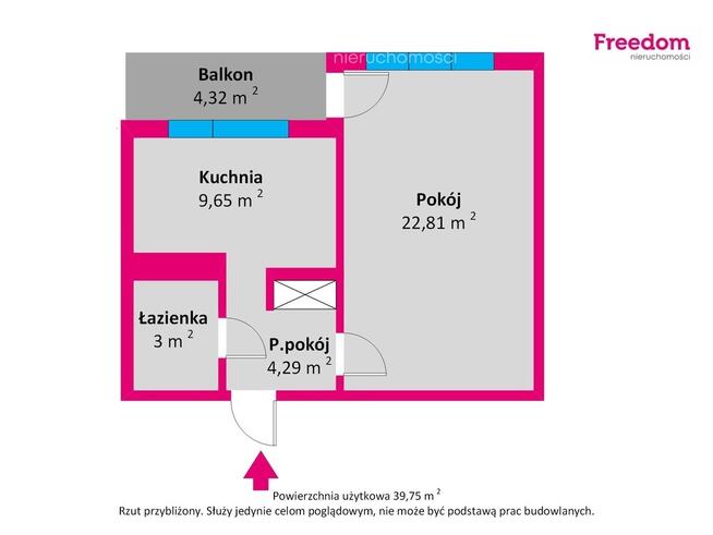 Słoneczne mieszkanie 1-pok z widokiem na Gdynię
