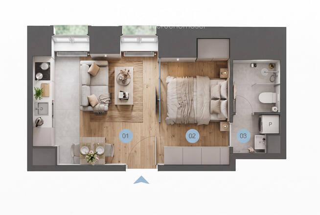 Mieszkanie 25,6m2 w centrum Łodzi