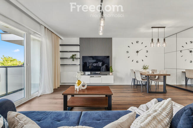 3 pokoje z balkonem i widokiem na stawy | 72,5 m²