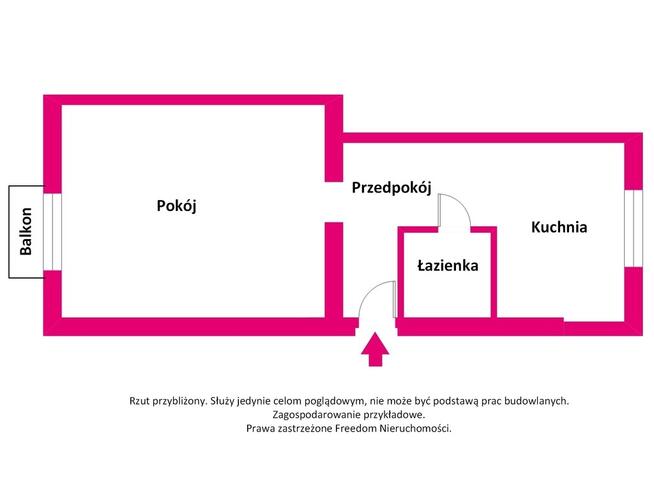 37 m2 I METRO | Kamienica CEGŁA | Parkiet | Balkon