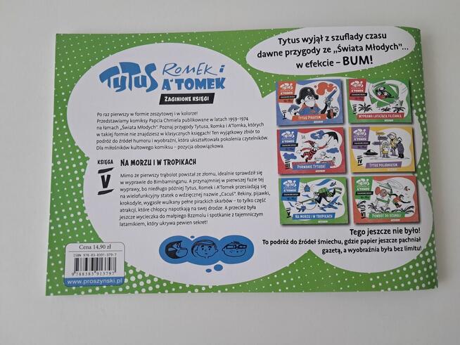 Książki-komiksy „Tytus (…). Zaginione księgi” H.Chmielewski