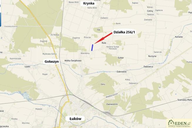 Działka rolno-budowlana Role gm. Łuków