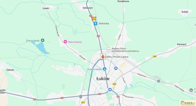 Działka budowlana Gołaszyn gm. Łuków