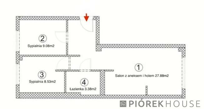 3-pokojowe mieszkanie na Woli