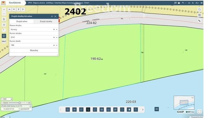 Grunt z ok. 160m własnej linii brzegowej Wisły