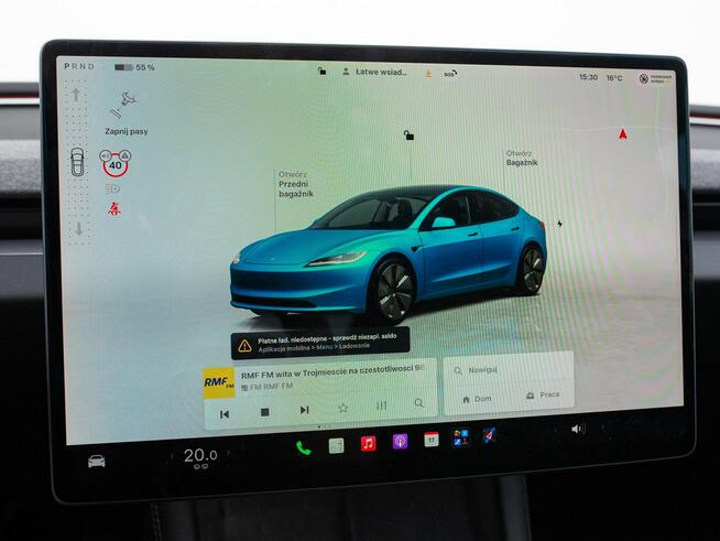 Tesla Model 3 WD5366T#RWD Premium Szklany dach Skóra Autopilot Salon PL VAT23%