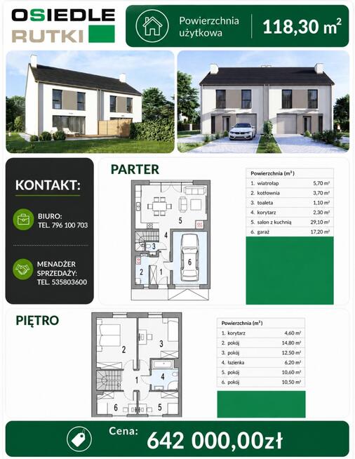 Domy od 52 do 152m2 - różny przedział cenowy