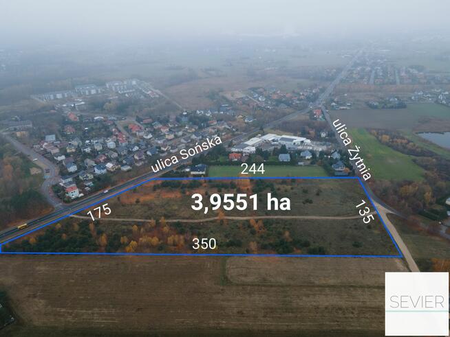 Działka Inwestycyjna 3.9551ha | MPZP U/M | Ciechanów | Krubin