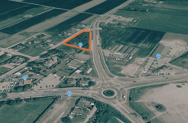 Inwestycyjna Działka usługowa 1371 m² – Ciechanów