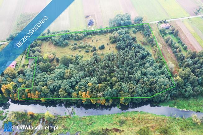 Działka nad rzeką Liswartą | Troniny | możliwość wydzielenia ok. 4000 m² | media | MPZP