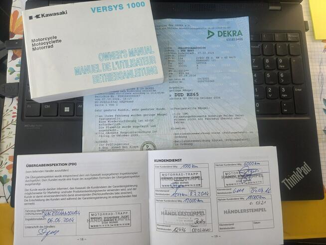 Kawasaki VERSYS 1000 2014 ABS Raty Transport NAJWIĘKSZY Wybór MotoW PL Mały Przebieg 3KUFER