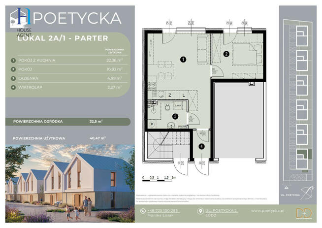 Mieszkanie Łódź gm. Łódź-Górna Dąbrowa, Poetycka