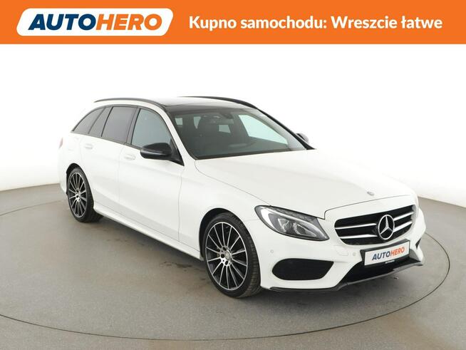 Mercedes C 180 C180 Automat AMG Line Panorama Navi Tempomat Grzane Fotele Kamera LED